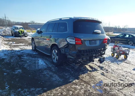 2017 Mercedes-Benz Gls 450 4Matic z USA, uszkodzony, nr VIN 4JGDF6EE4HA945378